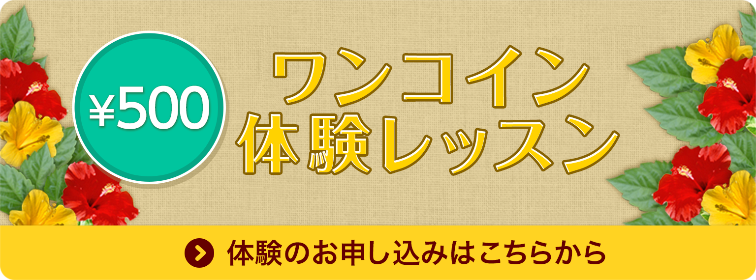 500円ワンコイン体験レッスン